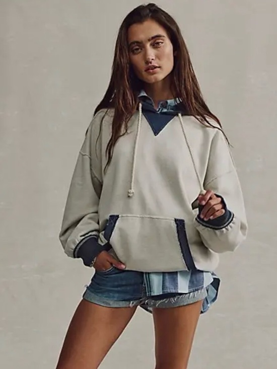 We The Free Tops - NEW We the Free People Lou Baked Hoodie Small Oversized NWT $168 Retail